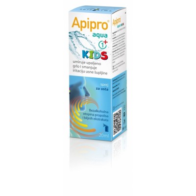 Apipro Aqua Kids sprej za grlo 20ml