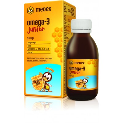 Medex Omega-3 junior sirup 140ml Medex Omega-3 junior sirup 140ml