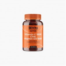 BiVits Vitamin C 1000 + Cink + Vitamin D3 tbl A60 