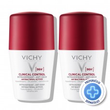 Vichy Deo-Duo paket Roll-on CLINICAL CONTROL dezodorans, testiran za kontrolu prekomjernog znojenja do 96h