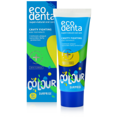 ECODENTA Colour Surprise dječija pasta za zube protiv karijesa 6+ 75ml