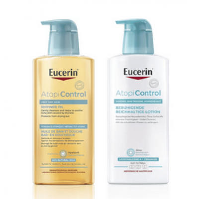 Eucerin AtopiControl losion 400ml + Atopi Control Ulje za tuširanje 400ml
