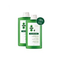 Klorane DUO Šampon za masnu kosu s ekstraktom koprive 2x400ml