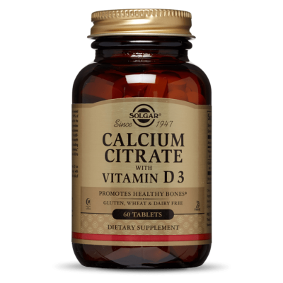 SOLGAR Kalcij citrat + vitamin D tbl. A60 SOLGAR Kalcij citrat + vitamin D tbl. A60