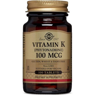 SOLGAR Vitamin K1 100mg tbl a100 SOLGAR Vitamin K1 100mg tbl a100