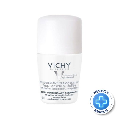 VICHY Deo Roll-on za regulaciju znojenja osjetljive kože VICHY Deo Roll-on za regulaciju znojenja osjetljive kože