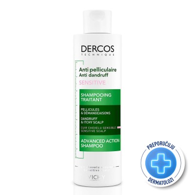 VICHY Dercos šampon perut i osjetljivo vlasište 200ml VICHY Dercos šampon perut i osjetljivo vlasište 200ml