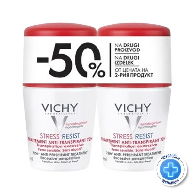 Vichy Deo-Duo Anti-stres roll-on dezodorans protiv prekomjernog znojenja do 72h Vichy Deo-Duo Anti-stres roll-on dezodorans protiv prekomjernog znojenja do 72h
