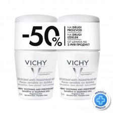 Vichy Deo-Duo paket Roll-on dezodorans za regulaciju znojenja do 48h za osjetljivu i depiliranu kožu