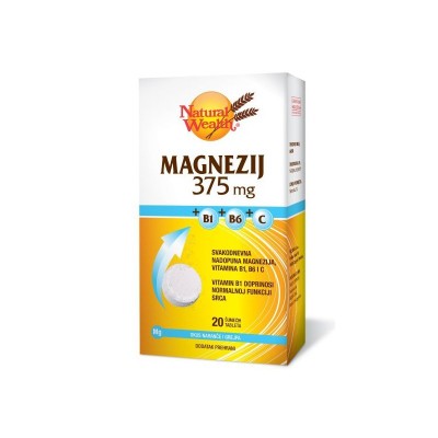 NW Magnezij 375mg + B1 + B6 + C eff.A20